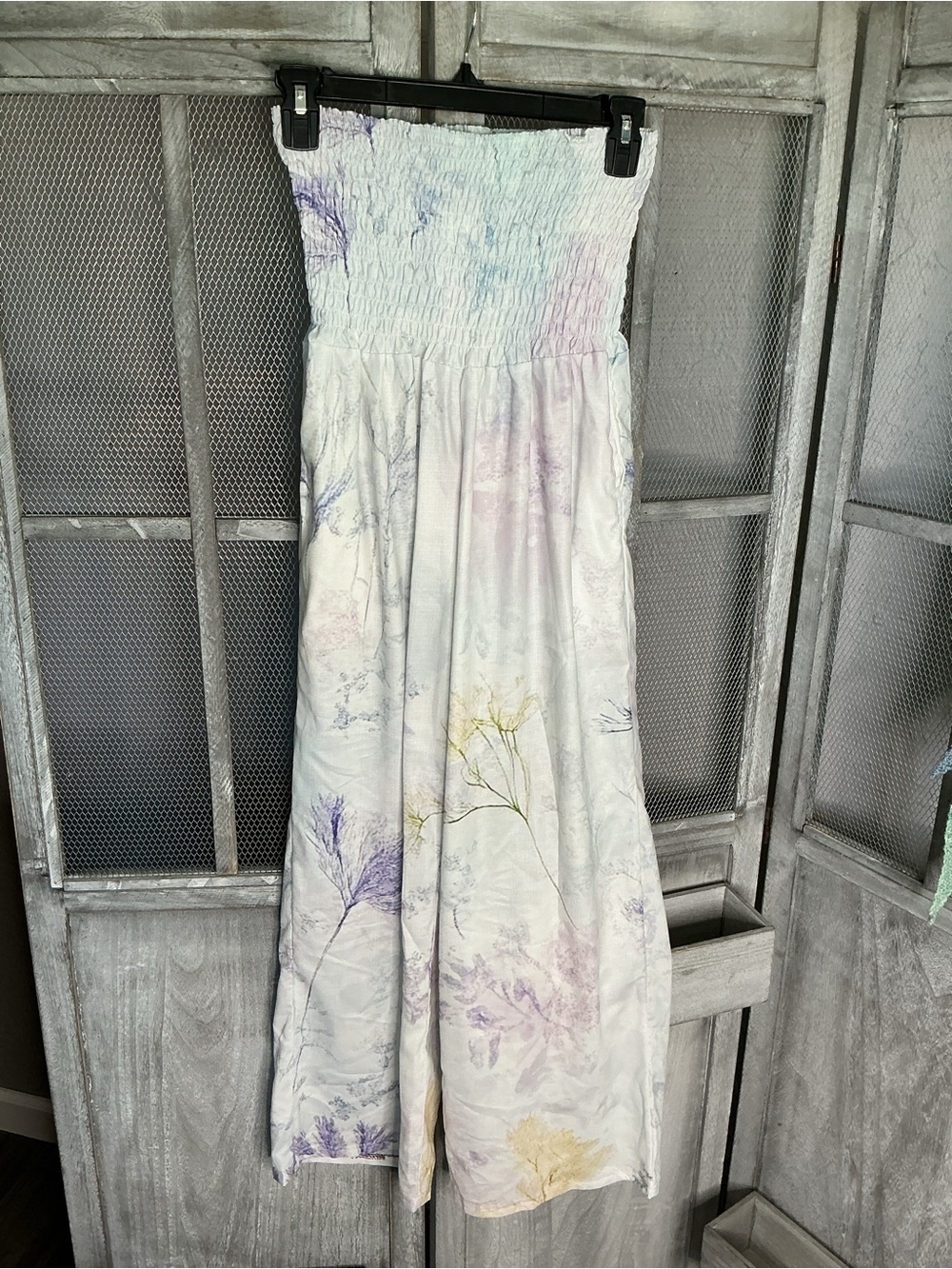 Floral Smocked Pants - Picture 1 of 2